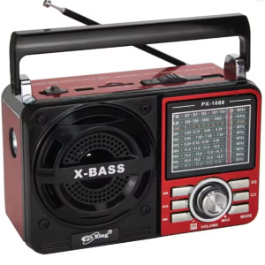 Rádio A bateria recarável  e rede 110/220 - Am Fm Sw - Pendrive  Sd  Usb BLUETOOTH