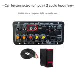 Placa do amplificador do bluetooth do carro, cartão AUX TF, USB, subwoofer