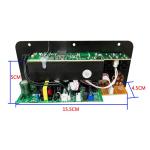 Placa amplificadora de áudio 30-120w, suporte para microfone duplo, bluetooth, amplificador subwoof